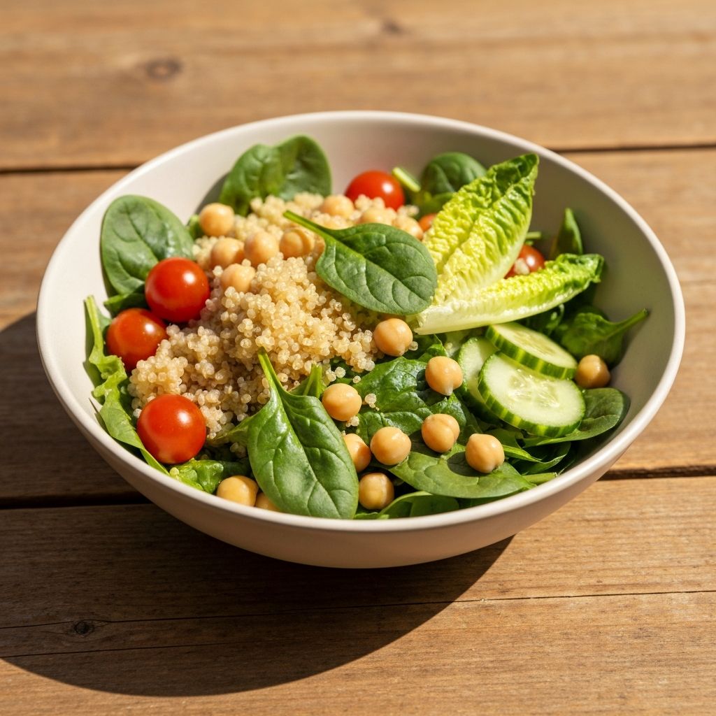 Ausgewogene Mahlzeit mit Nährstoffen